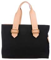 Thumbnail for your product : Burberry Leather-Trimmed Canvas Tote
