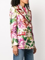Thumbnail for your product : Dolce & Gabbana Double-Breasted Floral-Print Blazer