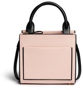 Thumbnail for your product : Nobrand Colourblock piping leather bag