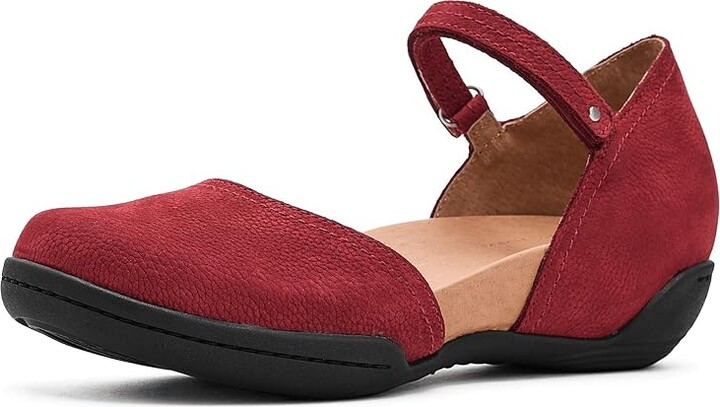 Jambu Margo Women's Sandals Deep Red : 7.5 M Leather
