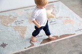 Thumbnail for your product : Lorena Canals Vintage Map Washable Recycled Cotton Blend Rug