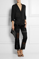 Thumbnail for your product : Junya Watanabe Patchwork cotton-blend twill skinny pants