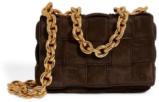 Bottega Veneta The Suede Chain Cassette Shoulder Bag