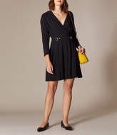 Thumbnail for your product : Karen Millen Pleated-Skirt Wrap Dress