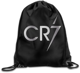 WBADLCW Cristiano Ronaldo CR7 Logo Platinum Style Drawstring Backpack Bag