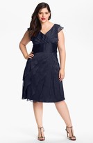 Thumbnail for your product : Adrianna Papell Chiffon Petal Gown (Plus Size)
