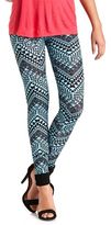 Thumbnail for your product : Charlotte Russe Cotton Aztec Chevron Printed Leggings