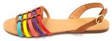 Thumbnail for your product : Charlotte Russe Rainbow Patent-Strapped D'Orsay Huarache Sandals