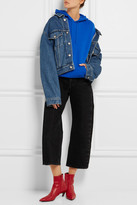 Thumbnail for your product : Balenciaga Oversized Cotton-terry Hooded Top - Blue