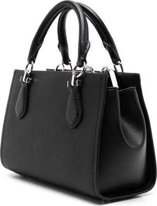 Marilyn Small Saffiano Leather Crossbody Bag - Black