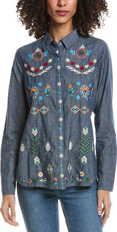 Johnny Was Josi Vintage Shirt