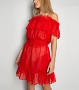 Thumbnail for your product : New Look Wolf & Whistle Chiffon Frill Beach Cover Up