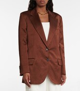 Thumbnail for your product : Tom Ford Single-breasted satin blazer