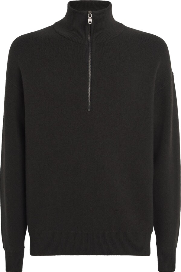 Johnstons of Elgin Cashmere-Blend Quarter-Zip Sweater
