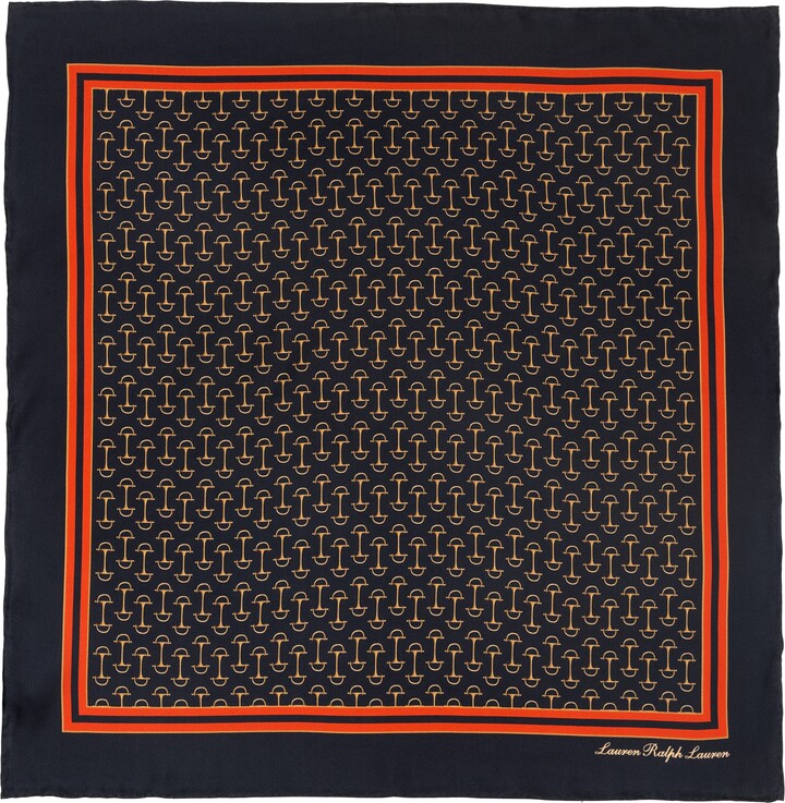 Lauren Ralph Lauren Equestrian Square Silk Scarf