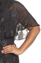 Thumbnail for your product : Adrianna Papell Floral Chiffon One-Shoulder Jumpsuit