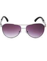 Thumbnail for your product : GUESS Rhinestone G Aviator Sunglasses