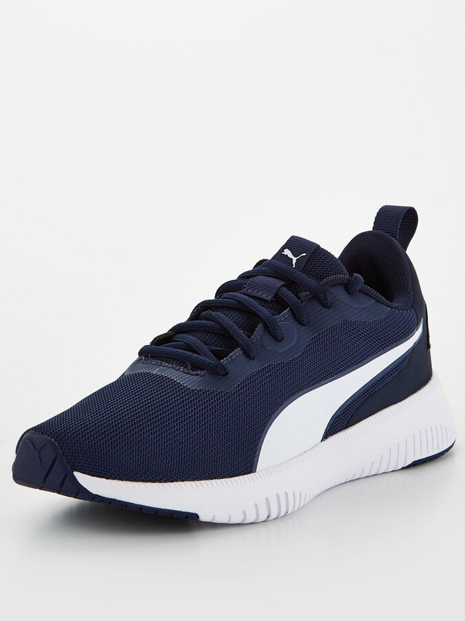 navy puma trainers