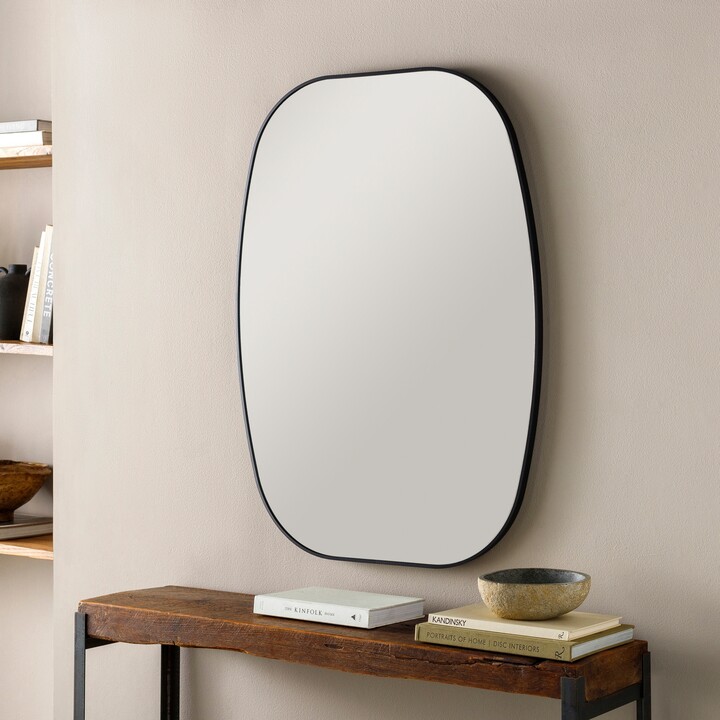 Artistic Weavers Aranya Modern Aluminum Squared Oval Accent Mirror