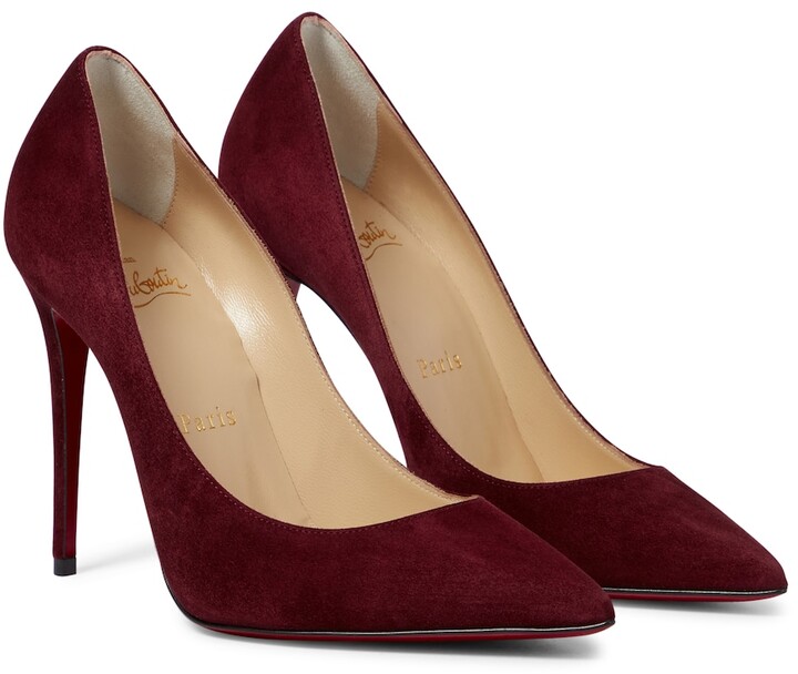 Christian Louboutin Kate 100 suede pumps ShopStyle