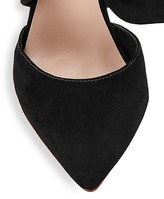 Thumbnail for your product : Loeffler Randall Flora Bow Suede Mules