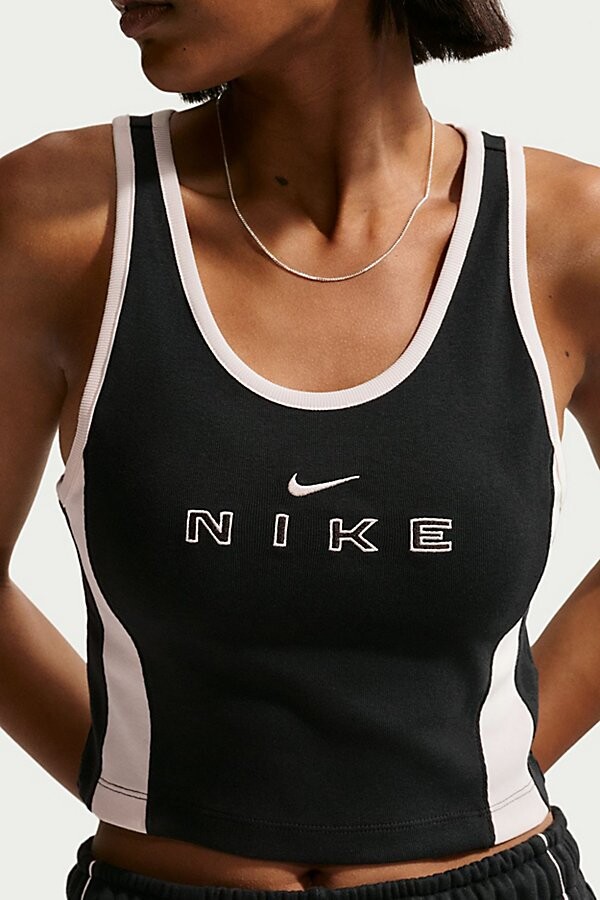 Nike Sportswear Tight Graphic Tank Top in Black