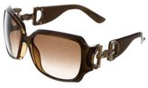 Thumbnail for your product : Gucci Horsebit Bamboo Sunglasses