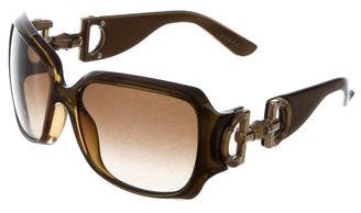 Gucci Horsebit Bamboo Sunglasses