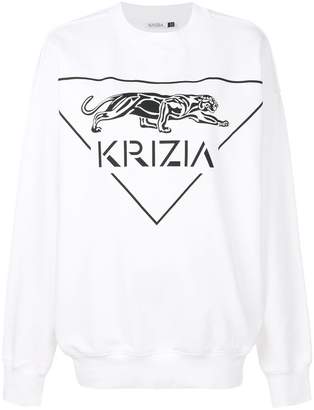 Krizia logo print sweatshirt