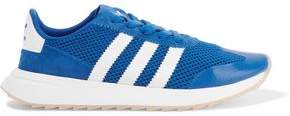 adidas Suede-Paneled Stretch-Knit Sneakers