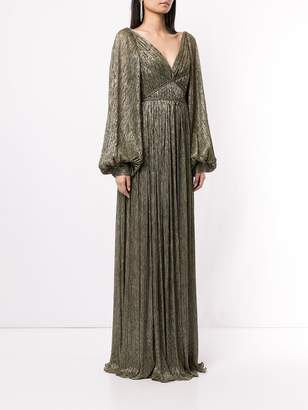 Peter Pilotto metallic plisse-lame gown