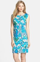Thumbnail for your product : Plenty by Tracy Reese 'Victoria' Print Stretch Cotton Sheath Dress (Regular & Petite)