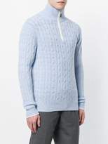 Thumbnail for your product : N.Peal cable half zip sweater