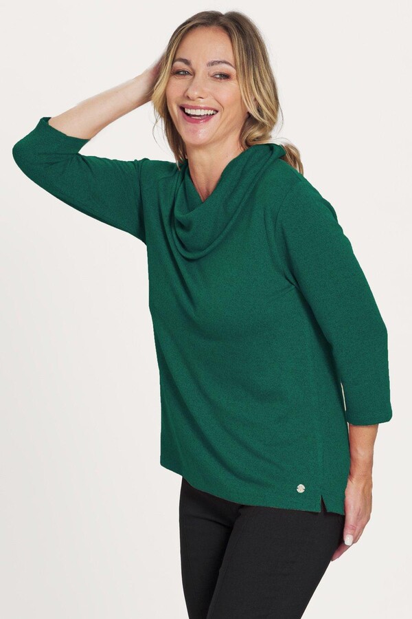 Penny Plain Cowl Neck Top ShopStyle