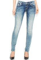 Thumbnail for your product : Miss Me Rhinestone Wing Skinny Jeans