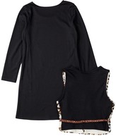 Thumbnail for your product : My Michelle mymichelle Animal Print Faux Fur Vest & Dress Set (Big Girls)