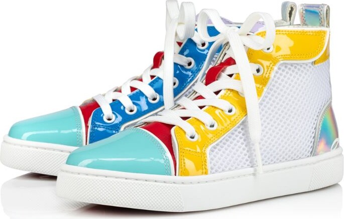 Christian Louboutin Kids Funnytopi Patent High-Top Sneakers - ShopStyle ...