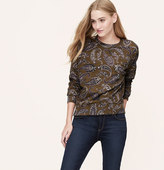 Thumbnail for your product : LOFT Petite Embellished Paisley Sweatshirt