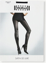 Thumbnail for your product : Wolford Women's Black Satin De Luxe 50 Tights, Size: Medium