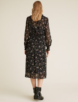 Thumbnail for your product : Marks and Spencer Ditsy Floral Midi Waisted Dress