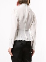 Thumbnail for your product : Giambattista Valli Peplum Long-Sleeved Silk Blouse