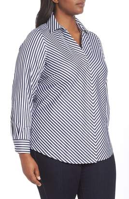 Foxcroft Mono Stripe Sateen Shirt