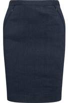 Thumbnail for your product : Elie Tahari Pinstriped Linen-Blend Twill Mini Skirt