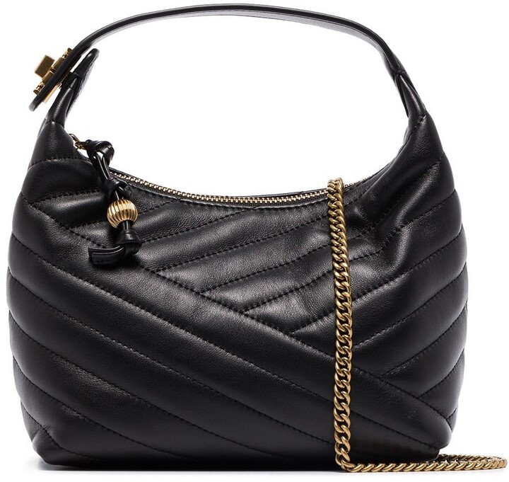 black chevron crossbody bolsa