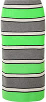 Marc Jacobs - Striped Cashmere Midi Skirt - Green