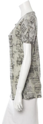 Dolce & Gabbana Printed Short Sleeve Top