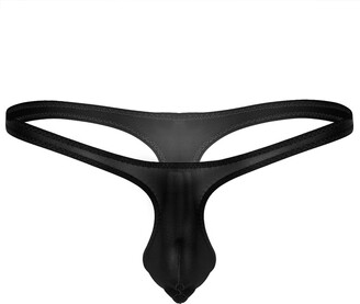 Oyolan Mens Bulge Pouch Garter Belt Boxer Briefs Low Rise Jockstrap Thongs Underwear 