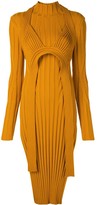 Thumbnail for your product : Proenza Schouler Heavy Rib Long Sleeve Mid Dress