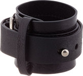 Thumbnail for your product : Ann Demeulemeester Black Leather Wraparound Cuff