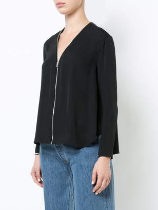 Rag & Bone V-neck zipped blouse